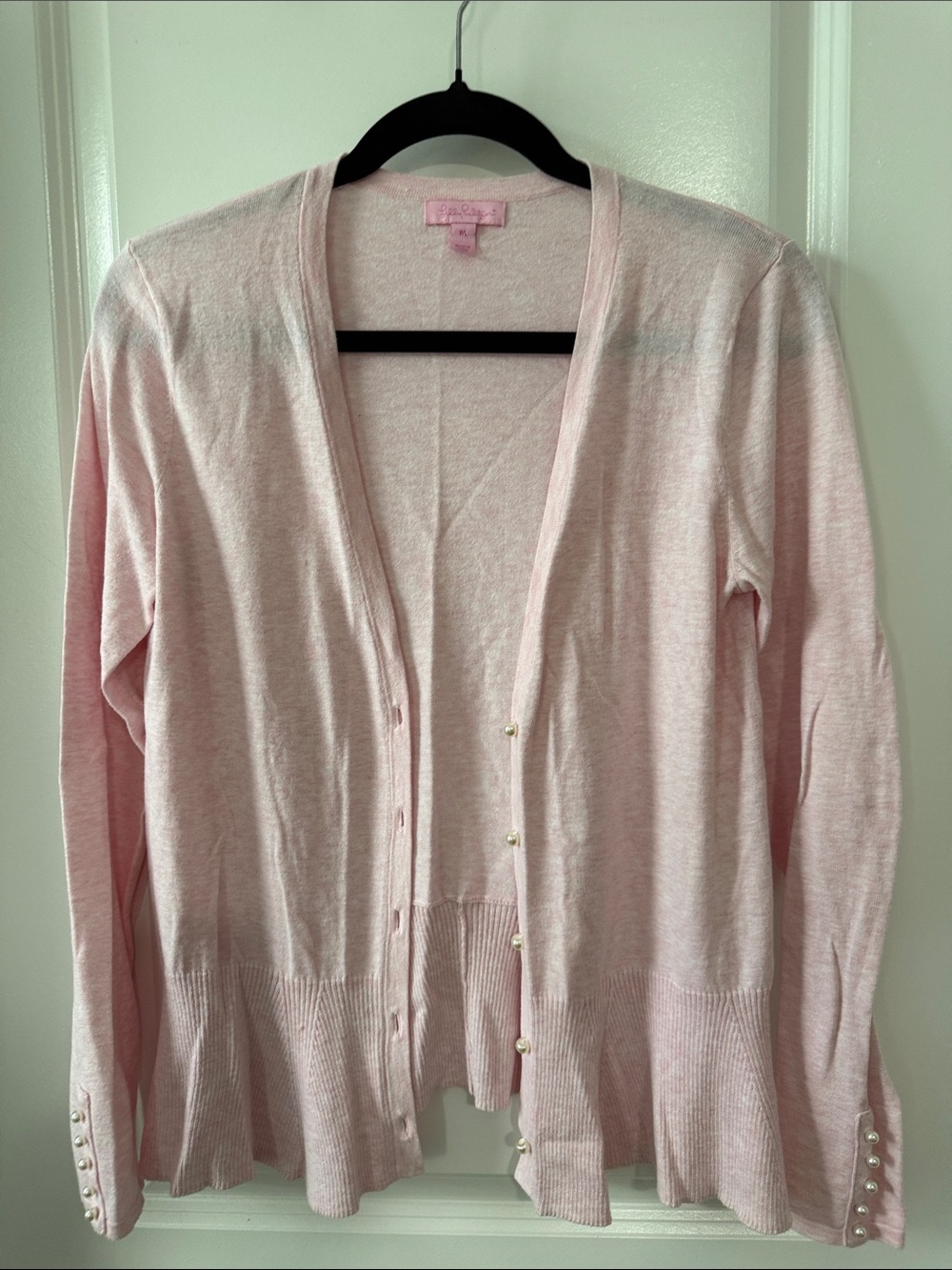 Lilly Pulitzer Pearl Button Cardigan Light Pink